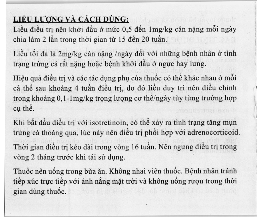 Acnotin 10 điều trị mụn trứng cá nặng (3 vỉ x 10 viên) - 15